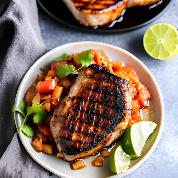 Spicy Bourbon Glazed Cuban-Style Marinated Pork Chops - SoulFlavors